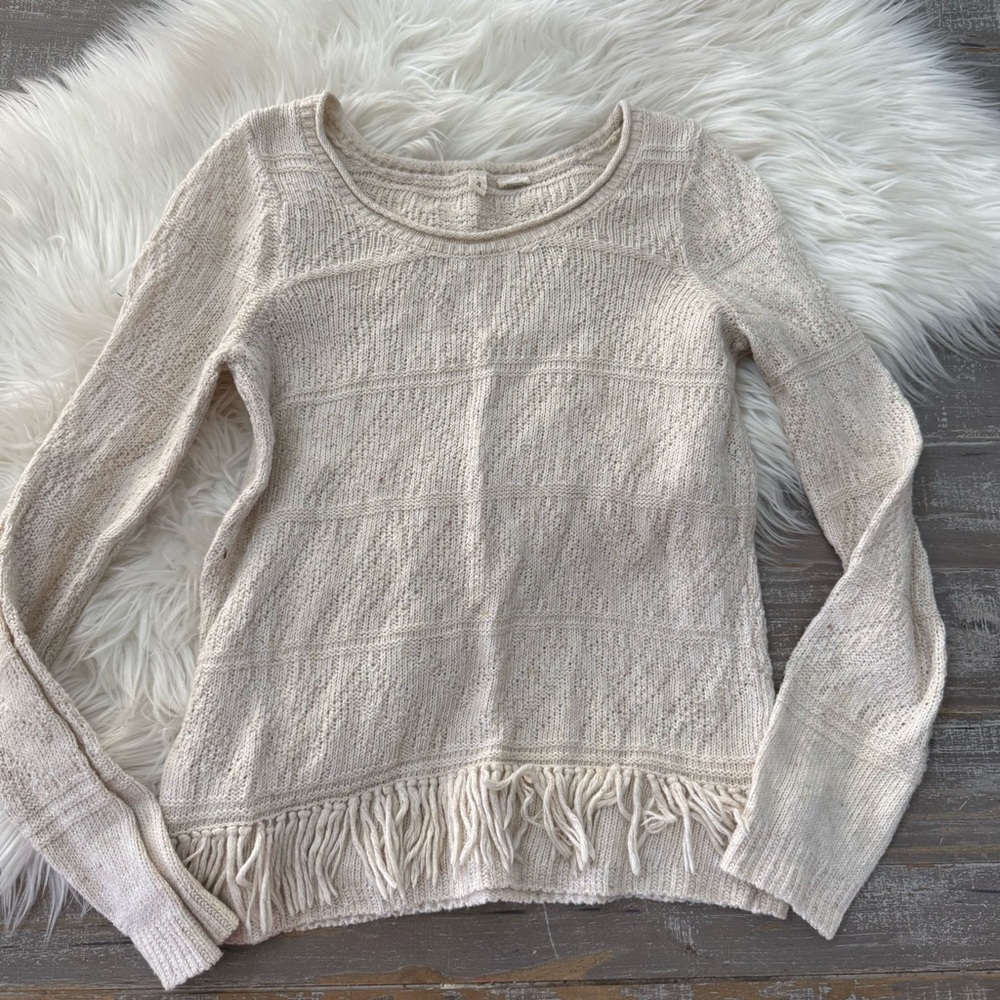 Anthropologie Moth Fringe Knit Sweater - Picture 3 of 4